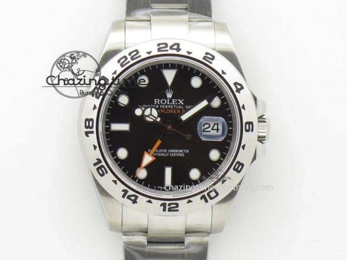 MiroTime 1227 Submariner 40mm Black Ceramic 5GF Best Edition Blue Candy Dial on Black Rubber Strap SA FashionForward 2473